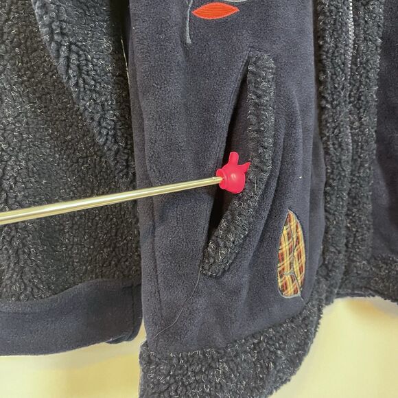 VTG NWT Northern Reflections Cabincore Sherpa Fleece Coat Size M Embroidered - Picture 5 of 15